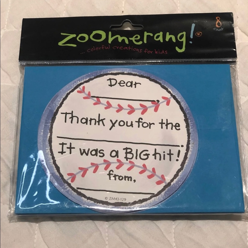Baseball Thank You Notes